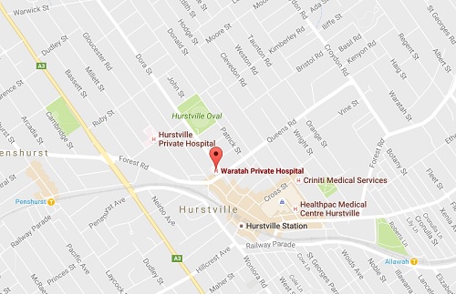 Hurstville map